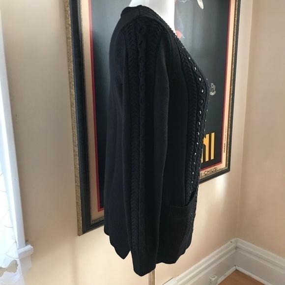 C. Wonder:Jacquard Knit Button Boyfriend Sweater M - Picture 5 of 12